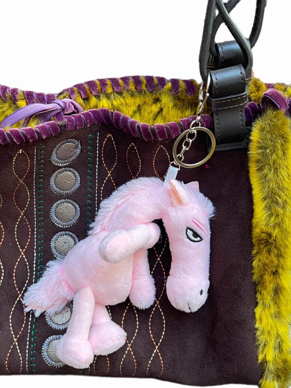 New XL Plush Soft donkey  Keychain Stuffed Charm